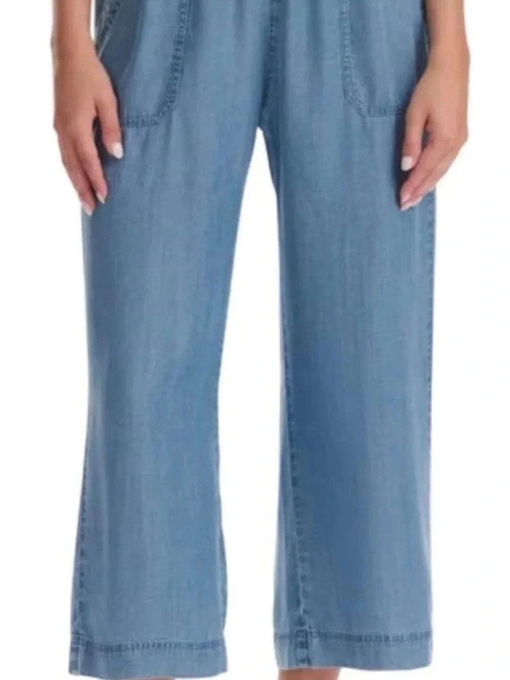 Splendid Light Blue Wide-Leg Denim Pants